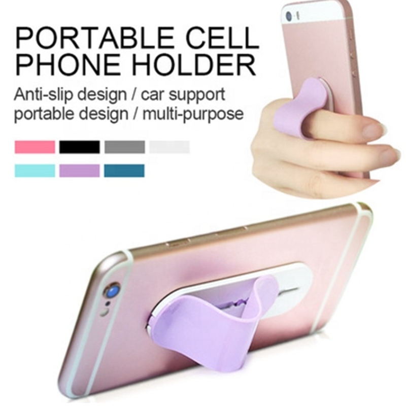 Magic Sticker Phone Holder para iPhone X 8 7 6 6s Plus soporte flexible para teléfono Finger Ring Holder soporte para teléfono push and pull